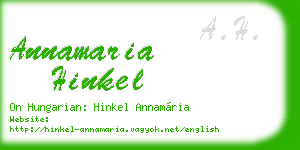 annamaria hinkel business card